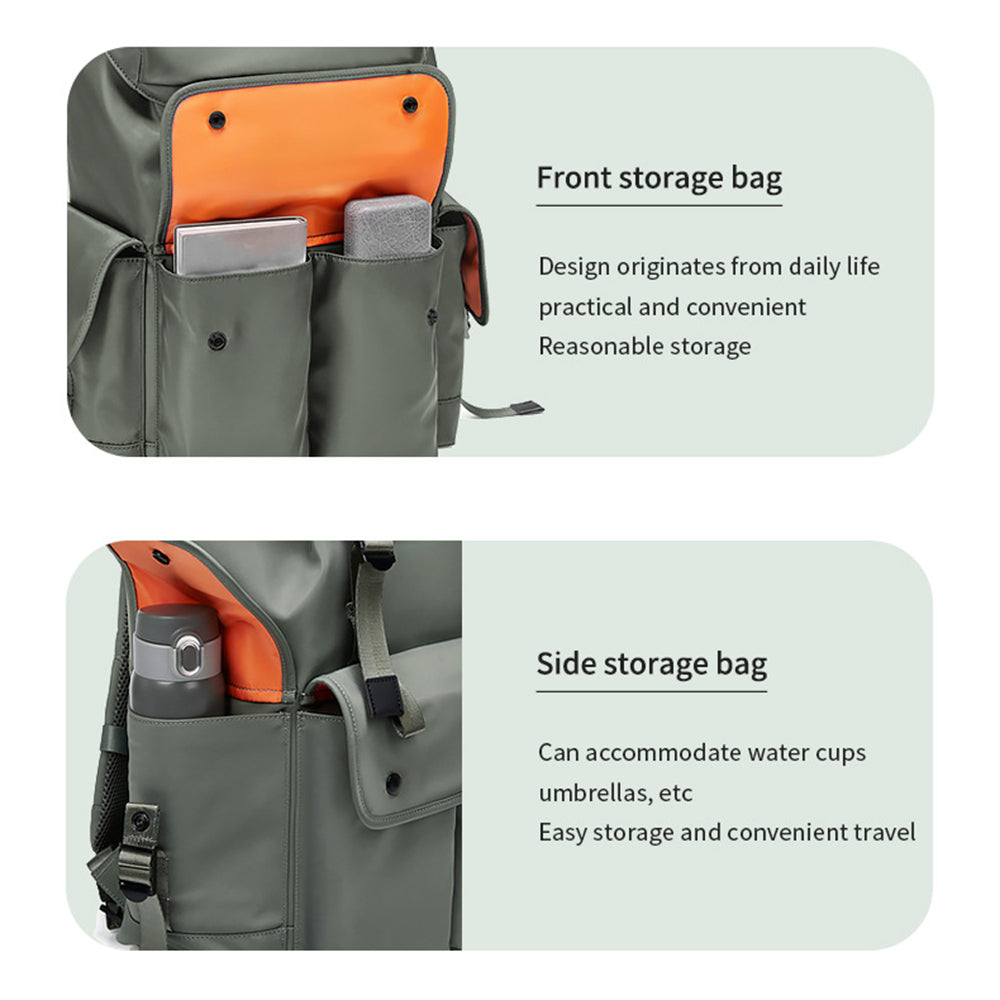 Nylon College Student Book Bag Travel Backpack 16-Inch Laptop Shoulders Bag - Army Green Nylon College Student Book Bag Travel Backpack 16-Inch Laptop Shoulders Bag - Army Green